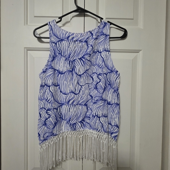 Lily Pulitzer Sonya Tank Shirt Size 4 - Picture 5 of 9